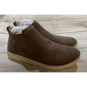 NEW Dr. Scholl's See Me Stucco Microfiber Slip On Comfort Boots Shoes Sz 11 M